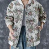 Fashion Beige Oversized Print Cotton Jackets Fall ML1838 -Ada Fashion Fashion Beige Oversized Print Cotton Jackets Fall1
