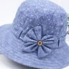 Fashion Blue Print Patchwork Bow Bucket Hat FA198 -Ada Fashion Fashion Blue Print Patchwork Bow Bucket Hat1