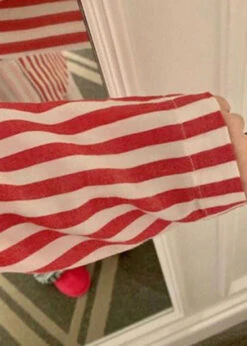 Fashion Colorblock Striped Patchwork Cotton Pajamas Two Piece Set Spring LY2829 -Ada Fashion Fashion Colorblock Striped Patchwork Cotton Pajamas Two Piece Set Spring5