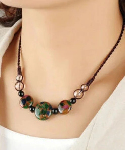 Fashion Red Agate Green Agate Golden Colored Stone Gratuated Bead Necklace ML0343 10 Fashion Red Agate Green Agate Golden Colored Stone Gratuated Bead Necklace ML0343 -Ada Fashion Fashion Red Agate Green Agate Golden Colored Stone Gratuated Bead Necklace Ada Fashion 161833019