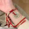 Fashion Red Hand Knitting Copper Cash Chain Bracelet ML0297 1 Fashion Red Hand Knitting Copper Cash Chain Bracelet ML0297 -Ada Fashion Fashion Red Hand Knitting Copper Cash Chain Bracelet Ada Fashion 161804131