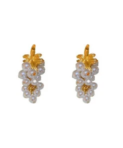Fashion White Overgild Pearl Tassel Drop Earrings LY8954 -Ada Fashion Fashion White Overgild Pearl Tassel Drop Earrings Ada Fashion 153029454