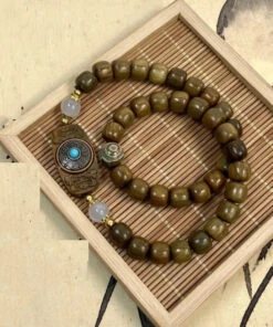 Fine Brown Turquoise Sandalwood Chain Bracelet ML0291 -Ada Fashion Fine Brown Turquoise Sandalwood Chain Bracelet Ada Fashion 161807727
