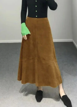 Fine Purple High Waist Patchwork Sheepskin Skirts Spring HA1039 -Ada Fashion Fine Purple High Waist Patchwork Sheepskin Skirts Spring Ada Fashion 182922613