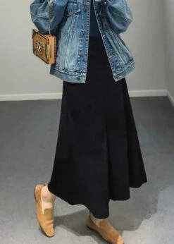 Fine Purple High Waist Patchwork Sheepskin Skirts Spring HA1039 -Ada Fashion Fine Purple High Waist Patchwork Sheepskin Skirts Spring Ada Fashion 182922753