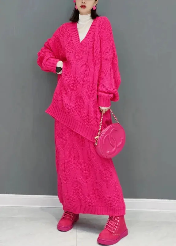 Knit Sweaters And Skirts Two Piece Set Outfits Fall 4 Knit Sweaters And Skirts Two Piece Set Outfits Fall - Image 2