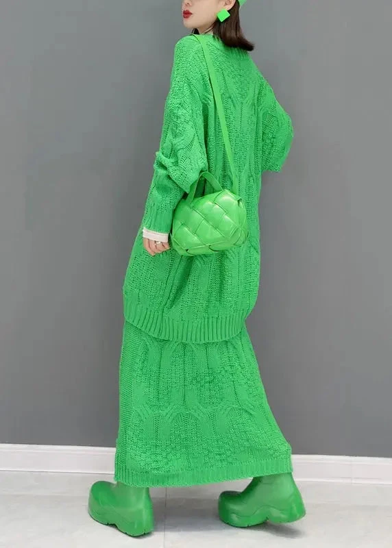 Knit Sweaters And Skirts Two Piece Set Outfits Fall 7 Knit Sweaters And Skirts Two Piece Set Outfits Fall - Image 5