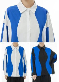 French White Oversized Original Design Cotton Blouses Spring TS1073 -Ada Fashion French White Oversized Original Design Cotton Blouses Spring5