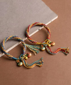 Handmade Blue Hand Woven Gold Swallowing Beast Tassel Charm Bracelet GH1024 11 Handmade Blue Hand Woven Gold Swallowing Beast Tassel Charm Bracelet GH1024 -Ada Fashion Handmade Blue Hand Woven Gold Swallowing Beast Tassel Charm Bracelet5