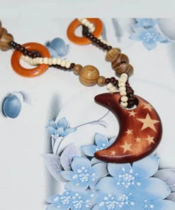 Handmade Brown Little Fish Beaded Pendant Necklace ML1312 -Ada Fashion Handmade Brown Little Fish Beaded Pendant Necklace Ada Fashion 165347957