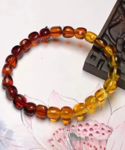 Handmade Gradient Color Amber Honey Wax Bracelet ML0662