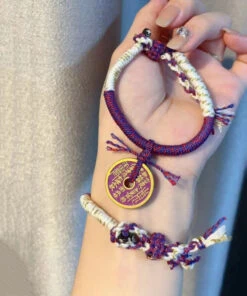 Handmade Purple Hand Woven Tassel Charm Bracelet KX1028 9 Handmade Purple Hand Woven Tassel Charm Bracelet KX1028 -Ada Fashion Handmade Purple Hand Woven Tassel Charm Bracelet3