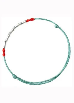 Handwoven Bamboo Joint Silver Good Luck Bracelet ML1274 -Ada Fashion Handwoven Bamboo Joint Silver Good Luck Bracelet Ada Fashion 165116842