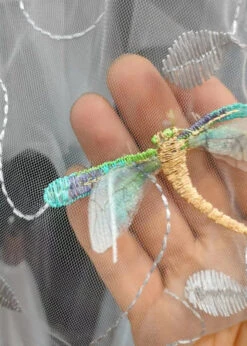 Italian Grey Embroidered High Waist Tulle Skirts Spring QQ1035 -Ada Fashion Italian Grey Embroidered High Waist Tulle Skirts Spring4