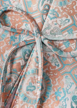 Jacquard Pink Patchwork Side Open Button Silk Coat Fall ML1415 -Ada Fashion Jacquard Pink Patchwork Side Open Button Silk Coat Fall Ada Fashion 165395093