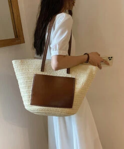 Korean Versatile Large Capacity Straw Woven Satchel Bag Handbag HJ1048 -Ada Fashion Korean Versatile Large Capacity Straw Woven Satchel Bag Handbag4