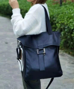 Leisure Brown Calf Leather Large Capacity Satchel Bag Handbag HJ1022 -Ada Fashion Leisure Brown Calf Leather Large Capacity Satchel Bag Handbag2