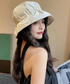 Modern Black Patchwork Drawstring Solid Bucket Hat LY500 -Ada Fashion Modern Black Patchwork Drawstring Solid Bucket Hat4 552e283d f76b 4636 baaf bf689d3e7d57