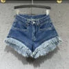 Modern Denim Blue Pockets Patchwork Shorts Summer ML0802 -Ada Fashion Modern Denim Blue Pockets Patchwork Shorts Summer Ada Fashion 163905178