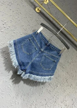 Modern Denim Blue Pockets Patchwork Shorts Summer ML0802 -Ada Fashion Modern Denim Blue Pockets Patchwork Shorts Summer Ada Fashion 163905414