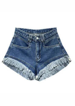 Modern Denim Blue Pockets Patchwork Shorts Summer ML0802 -Ada Fashion Modern Denim Blue Pockets Patchwork Shorts Summer Ada Fashion 163905567