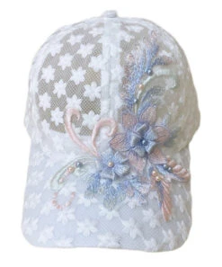 Modern White Lace Patchwork Embroideried Floral Hollow Out Baseball Cap Hat LY520 -Ada Fashion Modern White Lace Patchwork Embroideried Floral Hollow Out Baseball Cap Hat5