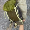 Natural Blackish Green Drawstring Patchwork Outdoors Backpack Bag ML2327 -Ada Fashion Natural Blackish Green Drawstring Patchwork Outdoors Backpack Bag1