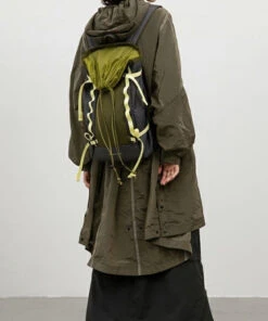 Natural Blackish Green Drawstring Patchwork Outdoors Backpack Bag ML2327 10 Natural Blackish Green Drawstring Patchwork Outdoors Backpack Bag ML2327 -Ada Fashion Natural Blackish Green Drawstring Patchwork Outdoors Backpack Bag4