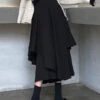 New Black Asymmetrical High Waist Patchwork Cotton Skirts Fall LY9113 -Ada Fashion New Black Asymmetrical High Waist Patchwork Cotton Skirts Fall1 262c753a 962d 4477 ae78 7e7b80ef6153