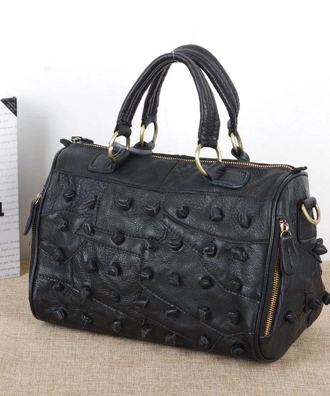 New Boutique Polychrome Calf Leather Patchwork Tote Handbag HJ1028 4 New Boutique Polychrome Calf Leather Patchwork Tote Handbag HJ1028 - Image 2