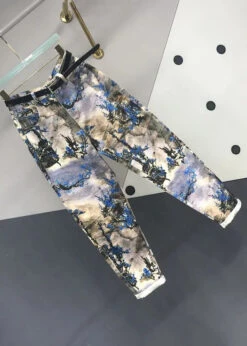New Chinese Feng Shui Ink Printed Versatile Jeans Autumn ML0798 -Ada Fashion New Chinese Feng Shui Ink Printed Versatile Jeans Autumn Ada Fashion 163907253