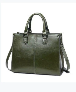 New Coffee Versatile European And American Cowhide Handbag ZX1018 10 New Coffee Versatile European And American Cowhide Handbag ZX1018 -Ada Fashion New Coffee Versatile European And American Cowhide Handbag4