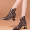 New Fashion Hollow Mesh Short Boots Spring And Summer CZ1027 -Ada Fashion New Fashion Hollow Mesh Short Boots Spring And Summer1