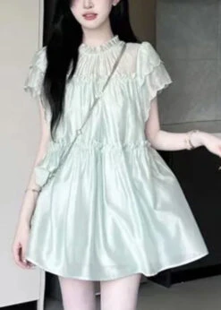 New Green Ruffled Tops And Shorts Two Pieces Set Summer AB1031 -Ada Fashion New Green Ruffled Tops And Shorts Two Pieces Set Summer3 8b2a9e76 2703 46c2 a461 4dfdfac720e5