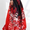 New Red Print Pockets High Waist Silk Skirts Spring AS1051 -Ada Fashion New Red Print Pockets High Waist Silk Skirts Spring1 a3203634 9411 48b2 ad4d 6948307c43e8