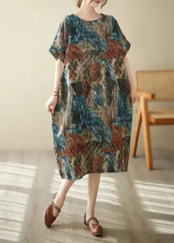 Organic Oversized Tie Dye Cotton Long Dresses Summer LY8655 9 Organic Oversized Tie Dye Cotton Long Dresses Summer LY8655 -Ada Fashion Organic Oversized Tie Dye Cotton Long Dresses Summer Ada Fashion 151392154