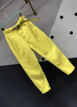 Original Design Yellow Pockets Hollow Out Denim Pants Fall ML0723 -Ada Fashion Original Design Yellow Pockets Hollow Out Denim Pants Fall Ada Fashion 163894873