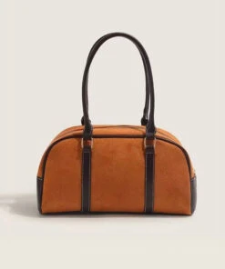 Original Retro American Versatile Metal Button Handbag ZX1016 -Ada Fashion Original Retro American Versatile Metal Button Handbag4