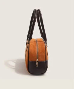 Original Retro American Versatile Metal Button Handbag ZX1016 -Ada Fashion Original Retro American Versatile Metal Button Handbag5