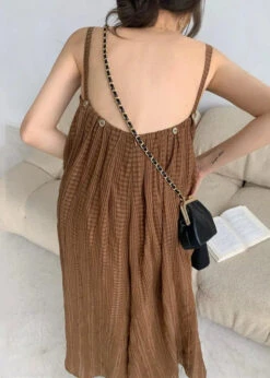 Plus Size Coffee Backless Wrinkled Patchwork Cotton Jumpsuits Sleeveless LY9064 11 Plus Size Coffee Backless Wrinkled Patchwork Cotton Jumpsuits Sleeveless LY9064 -Ada Fashion Plus Size Coffee Backless Wrinkled Patchwork Cotton Jumpsuits Sleeveless Ada Fashion 153069239