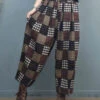 Women Vintage Plaid Harem Pants -Ada Fashion Plus Size Women Autumn Vintage Plaid Harem Pants Ada Fashion 178578847