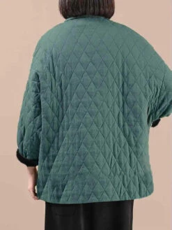 Women Spliced Pocket V-Neck Coat -Ada Fashion Plus Size Women Ethnic Spliced Pocket V Neck Coat Ada Fashion 178179625