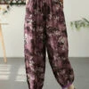 Purple Print Pockets Crop Beach Pants Summer LY7552 -Ada Fashion Purple Print Pockets Crop Beach Pants Summer3 919a5a93 7954 4ff7 8ec5 4042e3c0db80