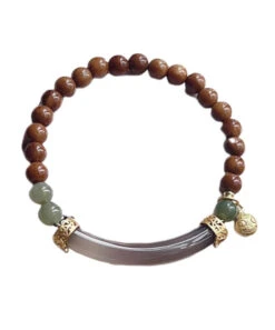 Retro Brown Beading Patchwork Jade Charm Bracelet GH1057 11 Retro Brown Beading Patchwork Jade Charm Bracelet GH1057 -Ada Fashion Retro Brown Beading Patchwork Jade Charm Bracelet5