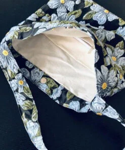 Simple Blue Embroideried Floral Paitings Cotton Satchel Handbag LY1780 -Ada Fashion Simple Blue Embroideried Floral Paitings Cotton Satchel Handbag5 891ba95e ccc3 40fd 91a7 1eac8f2b7c62