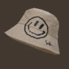 Simple Khaki Graphic Embroidery Patchwork Smiling Face Bucket Hat LY514 -Ada Fashion Simple Khaki Graphic Embroidery Patchwork Smiling Face Bucket Hat1