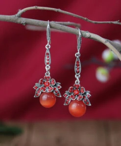 Simple Purple Overgild Zircon Opal Tassel Drop Earrings LY2290 -Ada Fashion Simple Purple Overgild Zircon Opal Tassel Drop Earrings3