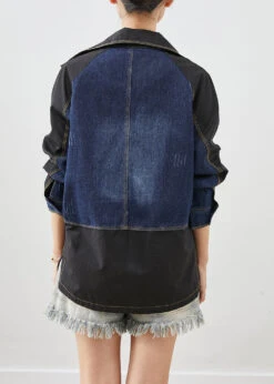 Style Black Oversized Denim Patchwork Cotton Jackets Fall ML2509 -Ada Fashion Style Black Oversized Denim Patchwork Cotton Jackets Fall4 64c5677f 95b5 4ffa 9944 e27caee8f297