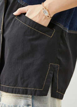 Style Black Oversized Denim Patchwork Cotton Jackets Fall ML2509 -Ada Fashion Style Black Oversized Denim Patchwork Cotton Jackets Fall5 76f71473 7ba9 48cb aa59 90cd2466174a