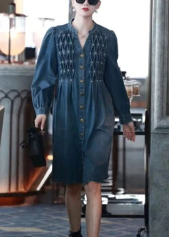 Nail Bead Holiday Long Dress